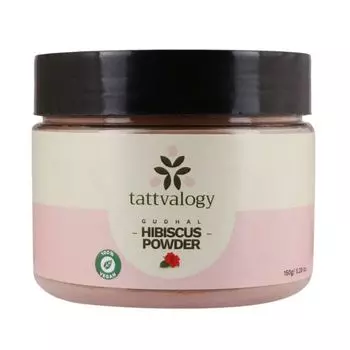 Порошок Гибискуса: для молодости кожи (150 г), Gudhal Hibiscus Powder, произв. Tattvalogy