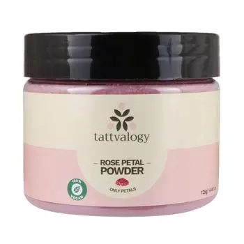 Порошок лепестков Розы: чистота и свежесть кожи (125 г), Rose Petal Powder, произв. Tattvalogy
