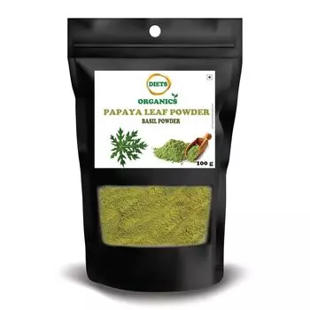 Порошок листьев Папайи (100 г), Papaya Leaf Powder, произв. Diets Organics