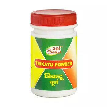 Порошок Трикату (50 г), Trikatu Powder, произв. Shri Ganga Pharmacy