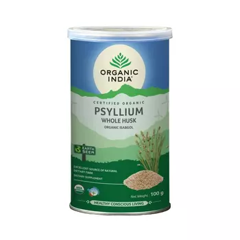 Псиллиум (100 г), Psyllium Husk, произв. Organic India