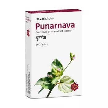 Пунарнава (30 таб), Punarnava, произв. Dr. Vasishth’s