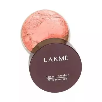 Рассыпчатая пудра для лица: оттенок теплый розовый (40 г), Rose Powder with Sunscreen Warm Pink, произв. Lakme