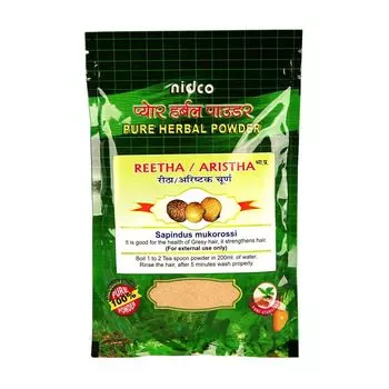 Ритха Чурна: мыльный орех (100 г), Reetha Churna, произв. Nidco