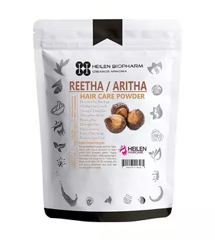 Ритха: порошок для мытья волос (200 г), Reetha Powder, произв. Heilen Biopharm