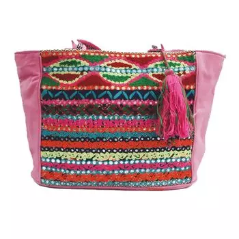 Розовая сумка с узором, Pink Handbag