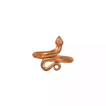 Сарпа Сутра: медное кольцо маленького размера в форме свернувшейся змеи, Sarpa Sutra Consecrated Snake Ring Copper Metal (Small Size), произв. Isha Life