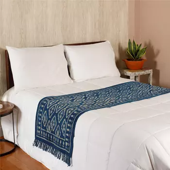 Саше на кровать, Indian Cotton Bedrunner Rhombus Printed, Handmade, произв. MYINDIA