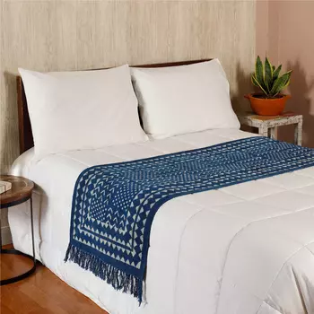 Саше на кровать, Indian Cotton Bedrunner Rock-Painting Design, Handmade, произв. MYINDIA