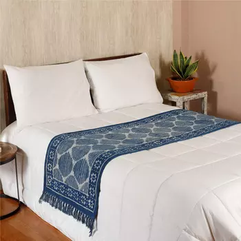 Саше на кровать, Indian Cotton Bedrunner Streaked Design, Handmade, произв. MYINDIA