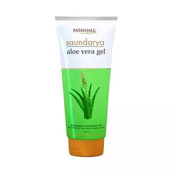 Саундарья: гель для лица и волос с Алоэ вера (150 мл), Aloe Vera Gel Saundarya, произв. Patanjali