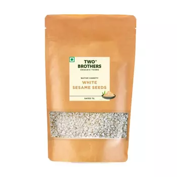 Семена белого Кунжута (200 г), White Sesame Seeds, произв. Two Brothers
