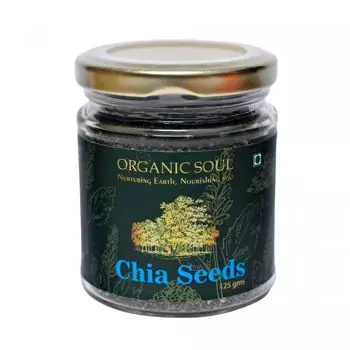 Семена Чиа (125 г), Chia Seeds, произв. Organic Soul