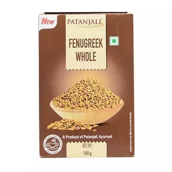Семена Пажитника (100 г), Fenugreek Whole, произв. Patanjali