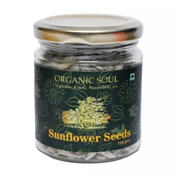 Семена Подсолнечника (100 г), Sunflower Seeds, произв. Organic Soul