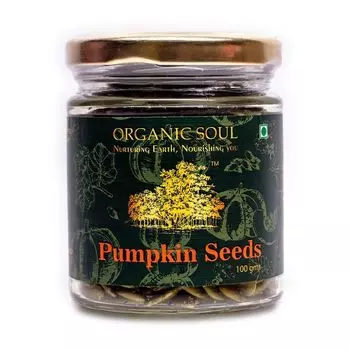 Семена Тыквы (100 г), Pumpkin Seeds, произв. Organic Soul