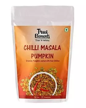 Семена Тыквы с Чили и Масалой (125 г), Chilli Masala Pumpkin, произв. True Elements