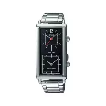 Серебристые женские часы с несколькими циферблатами, Silver Multi-Dial Women's Watch, произв. Casio