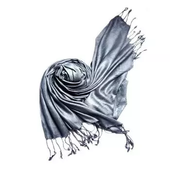 Шаль серая, Shawl Grey, Pure cotton, произв. MYINDIA