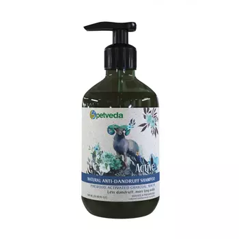 Шампунь для кошек и собак: против перхоти (500 мл), Natural Anti-Dandruff Shampoo, произв. Petveda