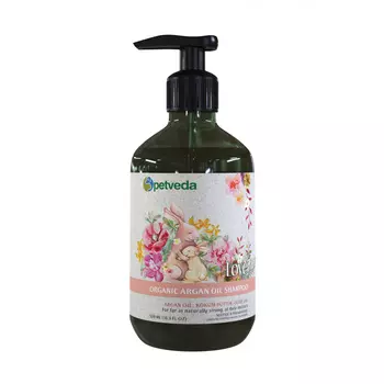 Шампунь для кошек и собак с Аргановым маслом (500 мл), Organic Argan Oil Shampoo, произв. Petveda