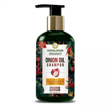 Шампунь для волос с Луковым маслом: для роста волос (300 мл), Onion Oil Shampoo, произв. Himalayan Organics