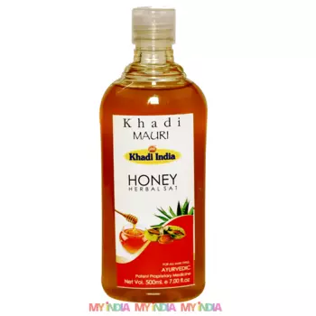 Шампунь для волос с Мёдом: для придания шелковистости и блеска (210 мл), Herbal Hair Honey Sat, произв. Khadi MAURI