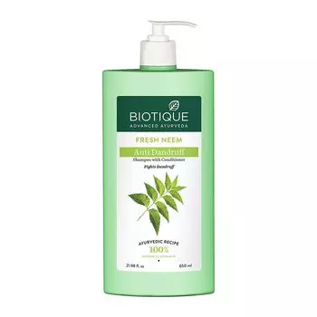 Шампунь-кондиционер против перхоти с Нимом (650 мл), Fresh Neem Anti Dandruff Shampoo with Conditioner, произв. Biotique