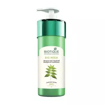 Шампунь-кондиционер против перхоти с Нимом (800 мл), Bio Neem Margosa Anti-Dandruff Shampoo & Conditioner, произв. Biotique