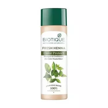 Шампунь-кондиционер с Хной (120 мл), Fresh Henna Color Protect Shampoo & Conditioner, произв. Biotique