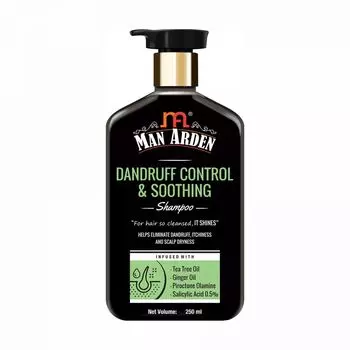 Шампунь против перхоти и зуда кожи головы (250 мл), Dandruff Control & Soothing Shampoo, произв. Man Arden