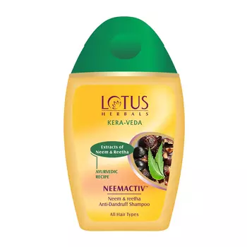 Шампунь против перхоти с Нимом и Ритхой (150 мл), Neemactiv Neem & Reetha Anti-Dandruff Shampoo, произв. Lotus Herbals