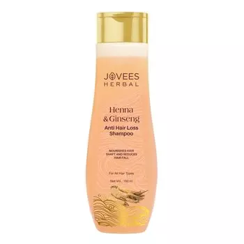Шампунь против выпадения волос с Хной и Женьшенем (150 мл), Henna & Ginseng Anti Hair Loss Shampoo, произв. Jovees