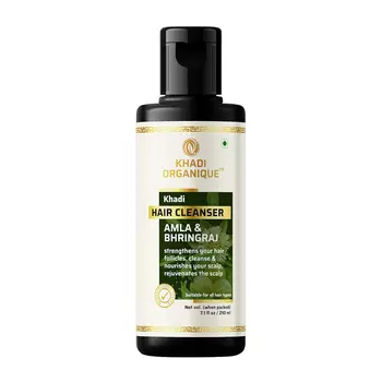 Шампунь с Амлой и Брингараджем (210 мл), Hair Cleanser Amla & Bhringraj, произв. Khadi Organique