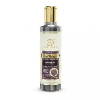 Шампунь с Черным рисом: для увлажнения волос (210 мл), Black Rice Hair Cleanser, произв. Khadi Natural