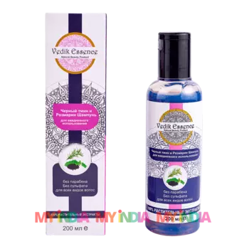 Шампунь с Черным тмином и Розмарином (200 мл), произв. Vedik Essence