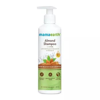 Шампунь с Миндалем: для роста волос (250 мл), Almond Shampoo for Healthy Hair Growth, произв. Mamaearth