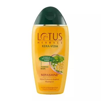 Шампунь с протеинами Сои и Брахми (200 мл), Soyashine Soya Protein & Brahmi Shampoo, произв. Lotus Herbals