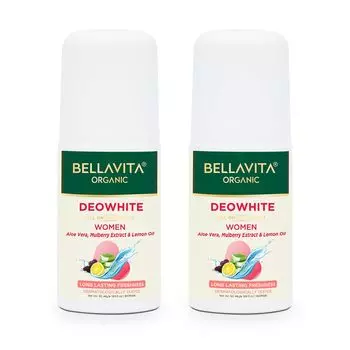 Шариковые дезодоранты для женщин (2 x 50 мл), Deowhite Roll On Deodorant Women Set, произв. Bella Vita