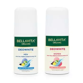 Шариковые дезодоранты: мужской и женский (2 x 50 мл), Deowhite Roll On Deodorant Set, произв. Bella Vita