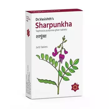 Шарпункха (30 таб, 600 мг), Sharpunkha, произв. Dr. Vasishth’s