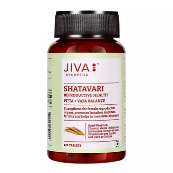 Шатавари (120 таб, 500 мг), Shatavari Tablets, произв. Jiva