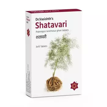 Шатавари (30 таб, 600 мг), Shatavari, произв. Dr. Vasishth’s