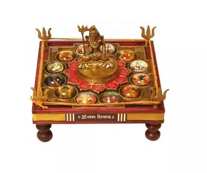 Шива Янтра Чоки 12 Джьотирлингов, 12 Jyotirling Shiva Yantra Chowki, произв. Kalyan Puja