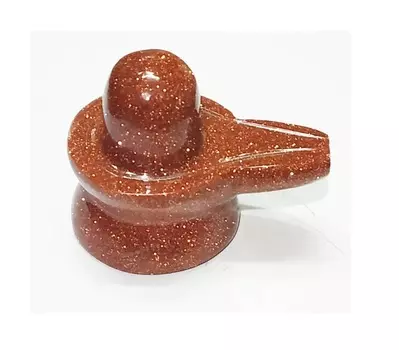 Шивлинг из Солнечного Камня, Golden Sunstone (Surya) Shivling, произв. Kalyan Puja