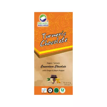Шоколад с Куркумой (42.5 г), Turmeric Chocolate, произв. Organic Wellness