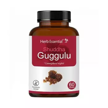 Шуддха Гуггул (60 таб), Shuddha Guggulu, произв. Herb Essential