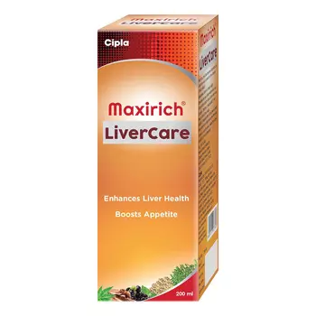 Сироп для здоровья печени (200 мл), Maxirich LiverCare, произв. Cipla