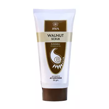 Скраб для лица с Грецким орехом (50 г), Walnut Scrub, произв. Jiva