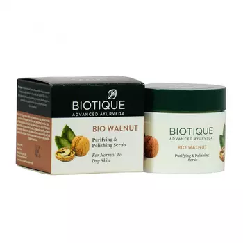 Скраб для лица с Грецким орехом (50 г), Bio Walnut Scrub, произв. Biotique